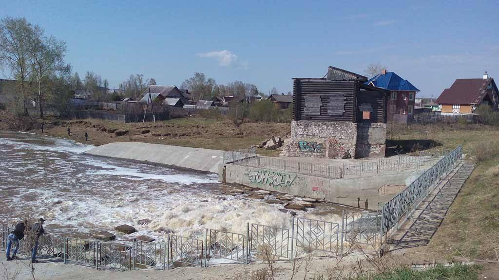 Капитальный ремонт плотины в г. Кудымкар