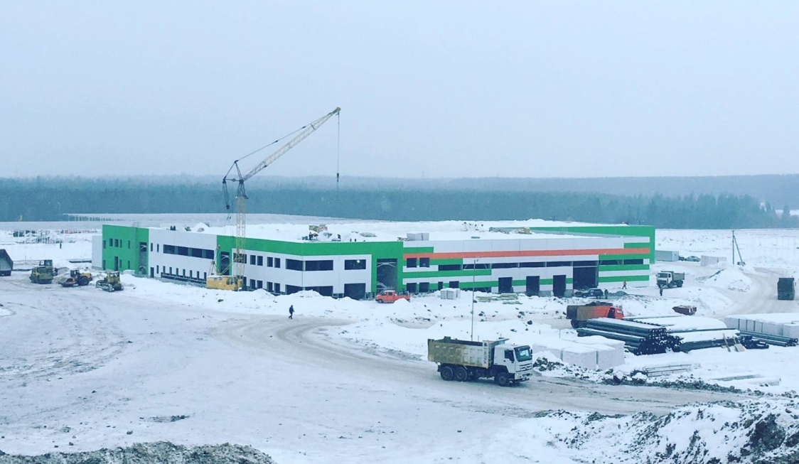 Строительство тепличного комплекса Пермский в городе Чусовой