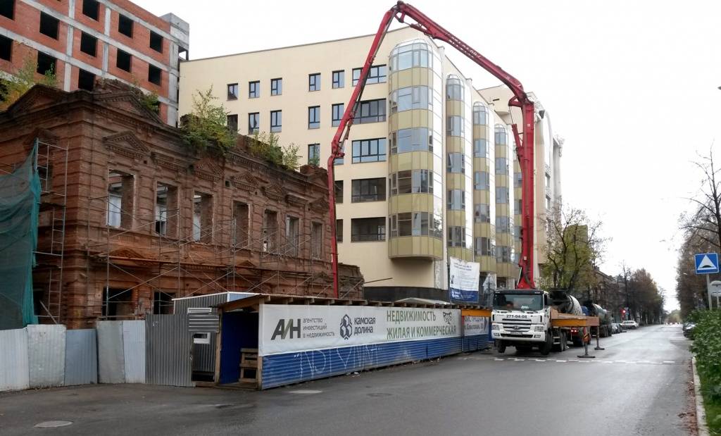 Фотоотчет. Заливка перекрытий исторического здания по адресу ул. Советская 32