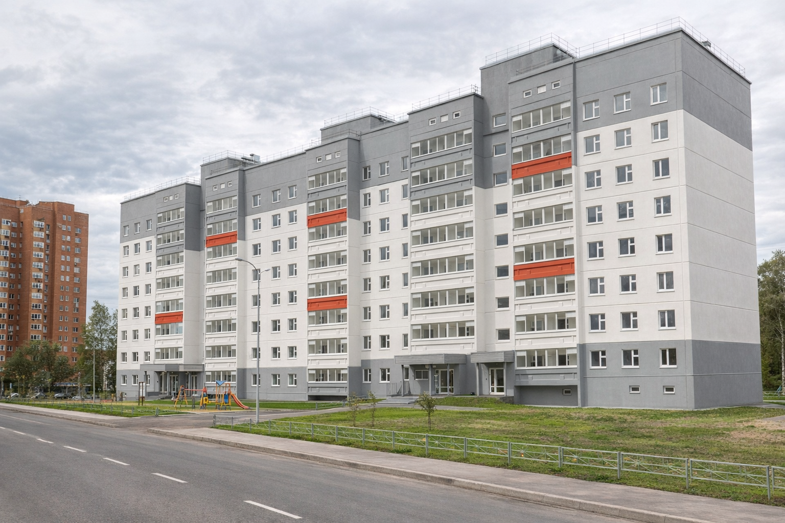 Участие в строительстве жилого дома на улице Косякова